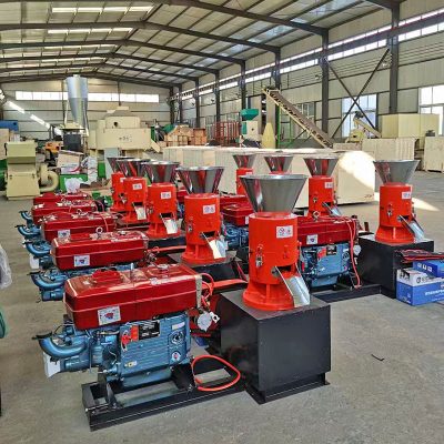 Diesel-flat-die-wood-pellet-mill