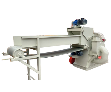 Integrated wood crushing machine