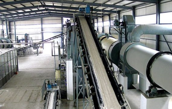 Organic fertilizer granulation processing plant