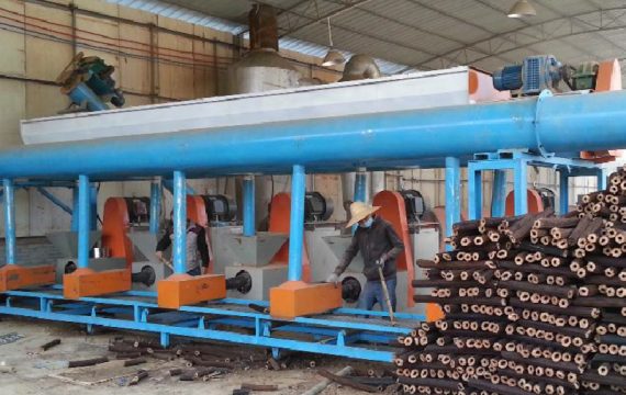 biomass sawdust charcoal production line